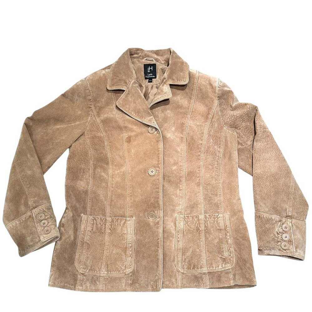Vintage Suede Jacket | Tan Lady Hathaway Suede Jacket